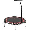 TrAdE Shop Traesio TRAMPOLINO TAPPETO MOLLE ELASTICO 150KG CON MANIGLIA DI SICUREZZA FITNESS SPORT