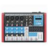 MaxTech MIXER AUDIO 6CH EQUALIZZATORE 4 MIC XLR PHANTOM +48V USB MP3 DISPLAY MAXTECH MIX