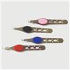 TrAdE Shop Traesio 3 PINZETTA PINZETTE GLITTER COLORATE CASUALI ERGONOMICA ACCIAIO SOPRACCIGLIA