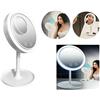TrAdE Shop Traesio SPECCHIO TRUCCO A LED ILLUMINATO + VENTOLA ASCIUGA TRUCCO 2 SPECCHI 1X 5X