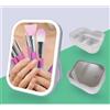 TrAdE Shop Traesio SPECCHIO TRUCCO ILLUMINATO CON LUCI LED RICARICABILE + ORGANIZER TRUCCHI MAKE UP