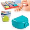 TrAdE Shop Traesio SCATOLA BOX CONTENITORE PER APPARECCHIO DENTI ORTODONTICO N2 BITE MEDIO 12636