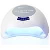 TrAdE Shop Traesio LAMPADA UV SENZA FILI tp68 48W LED DOPPIA LUCE SENSORE FORNETTO UNGHIE NAIL ART