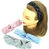 TrAdE Shop Traesio FASCIA ELASTICA FERRO DI CAVALLO ANNODATA RETRO FERMA CAPELLI TESSUTO ACCESSORI