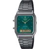 Casio Quadrante Verde Sunray Vintage Serie Aq-230 (29,8 Mm) / AQ-230EGG-3AEF