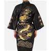 Cinese Uomo Donna lungo Raso Seta Vestaglia Ricamo Kimono Bagno Dragon Stile New