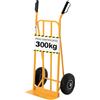 SOLEILUX Carrello portapacchi in acciaio con ruote pneumatiche e pedana 35x20 cm 300 kg