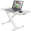 Leitz Ergo Cosy Alzata da Scrivania Salvaspazio Regolabile in Altezza per Lavorare da Seduti o In Piedi, Adatta a contenere Monitor, Laptop e Mouse, 700 mm x 350 mm - Bianco e Grigio