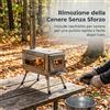 Fornello a Carbone da Campeggio Split Type per Esterni - per Cucinare | Manuale