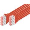 ‎DIGITUS Digitus LAN Cable Cat 6-0.25m - 10 Pack - RJ45 Network Cable - S/FTP Shielded -