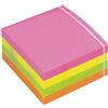 Post-It Tartan 8673 Cubo di Foglietti, 76.2 x 76.2 mm, Neon
