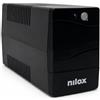 Nilox NXGCLI15001X9V2 UPS 1500VA, Gruppo di Continuità Interattivo, Stabilizzazione Tensione AVR, Protezione da Blackout, Gruppo Continuità per PC e Server Adatto per Casa, 2 Prese d'Uscita