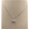 EXPLOIT ARGENTI COLLANA ARGENTO PUNTO LUCE MOISSANITE CT 1.00 D COLOUR CM 40-45 EXPLOIT