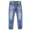 TAKESHY KUROSAWA Jeans Uomo Slim Blu Cotone W30 Effetto Usurato Strappati
