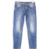 TAKESHY KUROSAWA Jeans Da Uomo W34 Slim Blu Cotone Puro Lavato Distressed