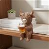 Figurina di Mucca Delle Highlands da Appendere per Scrivania, Giardino