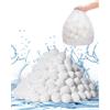 VEVOR Palline Filtranti Piscina Filtro Sabbia 1,56 kg Riutilizzabili Bianco