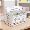 Mini frigorifero in stile supermercato, piccolo congelatore per gelati