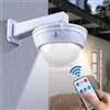 TrAdE Shop Traesio TELECAMERA FINTA CON PANNELLO SOLARE CON SENSORE DI MOVIMENTO 44LED FARETTO LUCE