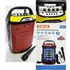 TrAdE Shop Traesio CASSA HIFI ALTOPARLANTE PORTATILE BLUETOOTH CON MICROFONO E TELECOMANDO MP3 USB