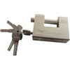 TrAdE Shop Traesio LUCCHETTO PER SERRANDA CORAZZATO IN ACCIAIO TEMPERATO 94 X 30 X 70mm ANTISCASSO