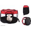 TrAdE Shop Traesio TENDA PORTATILE PIEGHEVOLE CANI GATTI CUCCIA 90x90x60 CM ZANZARIERA CON BORSA