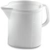 STEFANPLAST Caraffa Brocca in Plastica Graduata Bianca 3 Litri