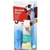 TrAdE Shop Traesio SET SPAZZOLINO LUNGO DOPPIO + DENTIFRICIO + 2 TESTINE DITO PER CANE ANIMALI
