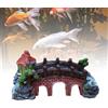 TrAdE Shop Traesio DECORAZIONE PER ACQUARIO PONTE SUBACQUEO RESINA PESCI ACQUA ORNAMENTO VASCA