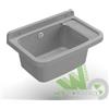 LAVATOIO RESINA A PARETE 50X35 CM SIFONE FIN. CEMENTO LAVELLO LAVANDINO ESTERNO