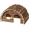 TrAdE Shop Traesio CASA ROTONDA WONDERLAND PER CONIGLI ROUND HOUSE SAM 15X9,5X9CM TRONCO PER GABBIE