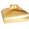 Kaela SET 3PZ SCATOLA PORTA TORTA ORO 45X45 CM PER DOLCI PASTE PASTICCERIA FESTA 58011