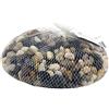 Rayher 8808104 Ciottoli di Fiume, Sassolini Naturali per Decorazioni Casa e Giardino, Hobbistica, Sacchetto da 1 Kg, Sfumature di Marrone