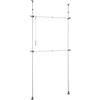 WENKO Sistema armadio telescopico Herkules Basic - Sistema regolabile di organizzazione, sistema per guardaroba, Acciaio, 75-120 x 165-300 x 11 cm, Bianco