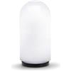 Velamp Globo per giardino, Lampione per Esterno 15x28cm, Attacco E27, Compatibile LED, Impermeabile IP44, Sfera per Giardino, parchi, condomini, terrazzi. Bianco
