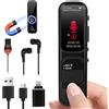 woeaozy REGISTRATORE VOCALE DIGITALE 64GB 3072KBPS AUDIO PROFESSIONALE PORTATILE