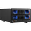 cenmate CASE HARD DISK ALUMINIO 2 BAIE VENTOLA HDD SSD SATA 2.5 3.5 USB 3.0 ESTERNO