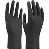 SHOWA 709B, 100% nitrile - résistant aux produits chimiques, non doublé, à usage unique, noir, boîte de 1 000 gants (10 distributeurs de 100 gants), tailles S