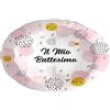 Ciao Palloncino foil balloon mylar round tondo (46cm, 18'') Battesimo, rosa