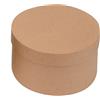 Glorex Scatola Rotonda in Cartone, Marrone, 14 x 14 x 7,5 cm