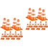 Set of 2 Mini Coni Stradali Modelli Di Giocattoli Gioco Costruzione