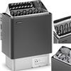 UNIPRODO Riscaldatore elettrico per sauna 8-12 m³ fino a 110°C 400 V 8 kW nero e argento