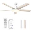 Does not apply VENTILATORE DA SOFFITTO SMART 132 CM CON LUCE 12 VELOCITÀ 3 MODALITÀ LED DREO