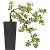 Albero fiorito artificiale, albero di fiori finto realistico in vaso, pianta