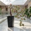 Albero fiorito artificiale, albero di fiori finto realistico in vaso, pianta