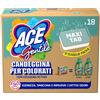 ACE Gentile Maxi Tabs 18 Tabs idrosolubili monodose di candeggina delicata per