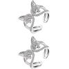 Set of 2 Accessorio Per Le Dita Anello Apertura Gioielli Da Donna
