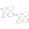 2 Pack Orecchini Pendenti Decorativi Metallo Da Donna Alla Moda Per