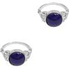 2 Pack Anello Fidanzamento Anelli Acciaio Inossidabile Di Moda Gioielli Dito
