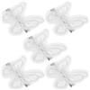 5 pezzi farfalle per capelli clip ricamo in pizzo farfalle barrette per donne